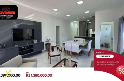 Casa térrea com 3 dormitórios à venda, 187 m² por r$ 1.380.000 - alto da boa vista -  sorocaba/sp