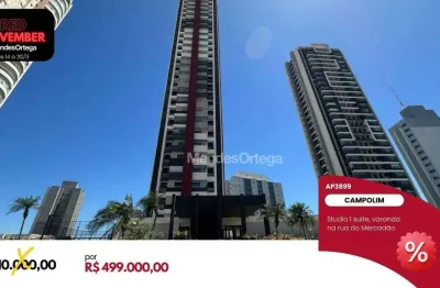 Apartamento com 1 dormitório à venda, 47 m² por r$ 499.000,00 - parque campolim - sorocaba/sp
