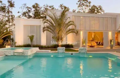 Casa térrea mobiliada com 6 dormitórios à venda, 682 m² por r$ 4.500.000 - condomínio village ipanema - araçoiaba da serra/sp