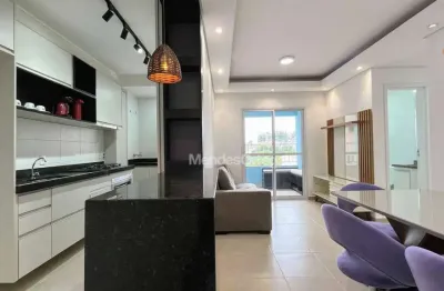 Apartamento semi-mobiliado com 2 dormitórios para alugar, 61 m² por r$ 2.808/mês - jardim iguatemi - sorocaba/sp