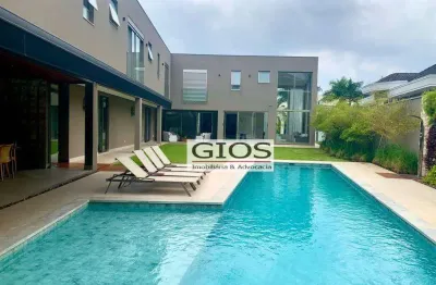Casa à venda no residencial tamboré 03 - santana de parnaíba - 1.165m de área construída - mobiliada - 10 vagas de garagem