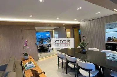 Apartamento mobiliado com 3 quartos e 3 banheiros à venda, 181 m² por r$ 4.240.000