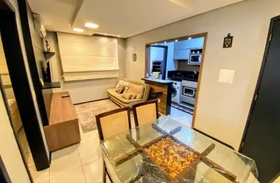 Apartamento de 01 dormitório mobiliado e decorado sem box de garagem