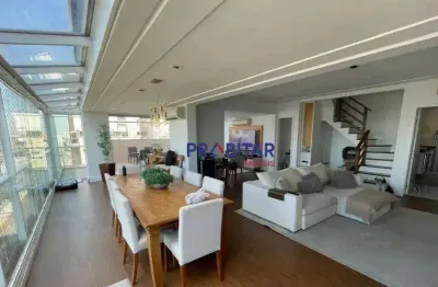Cobertura com 4 dormitórios para alugar, 243 m² por r$ 22.853,62/mês - vila leopoldina - são paulo/sp