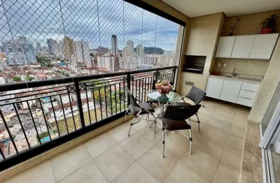 Imperdível apartamento à venda em Santos-SP, no bairro Embaré: 3 quartos, 3 suítes, 2 salas, 4 banheiros, 2 vagas, 150m²!