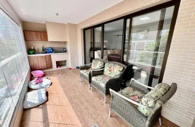 Apartamento de 3 suítes mobiliado, varanda gourmet, frente ao Gonzaga – Santos