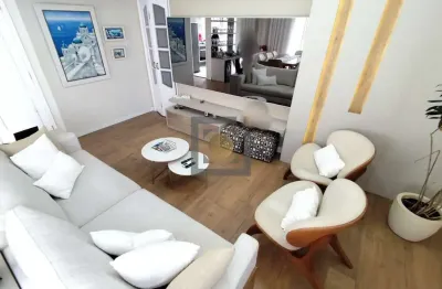 Apartamento à venda no gonzaga, santos-sp: 2 quartos, 2 suítes, 2 salas, 2 banheiros, 2 vagas de garagem - 110m².