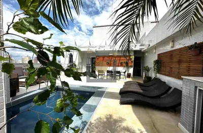 Cobertura com 3 quartos à venda na rua doutor luís suplicy, 71, gonzaga, santos, 400 m2 por r$ 5.300.000