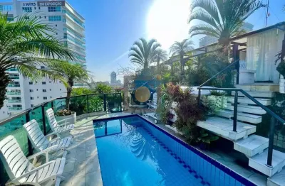 Cobertura com 6 quartos à venda na avenida general san martin, 180, ponta da praia, santos, 493 m2 por r$ 3.200.000