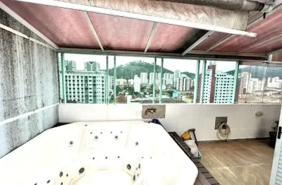Cobertura à venda em santos-sp, campo grande: 3 quartos, 3 suítes, 1 sala, 4 banheiros, 3 vagas, 246m². venha conferir!