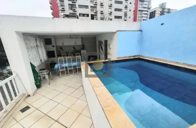 Casa com 3 quartos à venda na rua doutor luís de faria, 155, gonzaga, santos, 218 m2 por r$ 1.390.000
