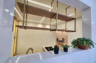 Modernidade e conforto na ponta da praia! apartamento de 2 quartos com suíte e vaga de garagem em santos-sp - 83m². venha conhecer!