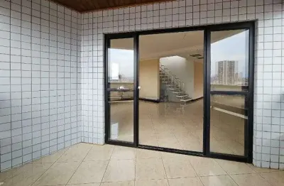 Cobertura  na ponta da praia em santos-sp: 3 quartos