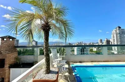 Cobertura de alto padrão à venda em santos-sp, na ponta da praia
