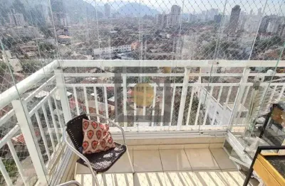 Apartamento à venda em santos-sp, marapé: 2 quartos, 1 suíte, varanda com vista livre!