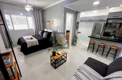 Apartamento com 1 quarto à venda na rua januário dos santos, 221, aparecida, santos, 33 m2 por r$ 400.000