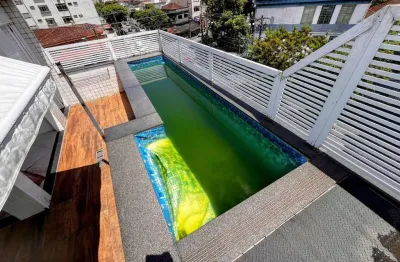 Casa Residencial SOBRADO TRIPLEX no Embaré, Santos – 3 suítes, 3 quartos, piscina e espaço gourmmet