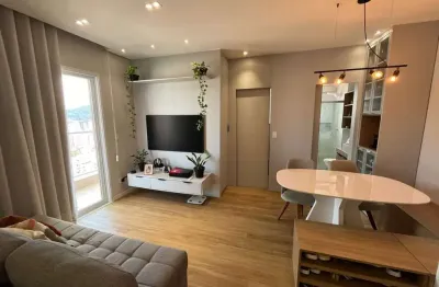 Apartamento 1 suíte com vista para o mar em Santos (Campo Grande) - 43 m², mobiliado