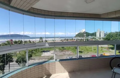 Apartamento 3 suítes Frente Itararé, São Vicente – Financiamento Aceito