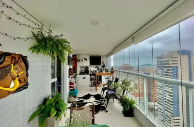 Apartamento à venda em Santos (Gonzaga) - frente, vista mar, 3 suítes, 2 vagas