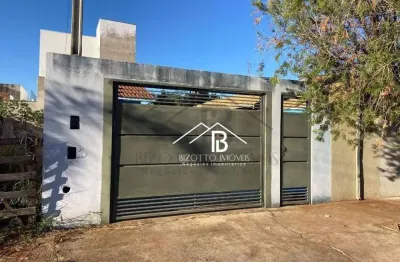 Casa a venda jd. aldrovandi - quintal espaçoso, 2 dormitorios e lavanderia coberta. documentação regularizada, aceita financiamento bancário!