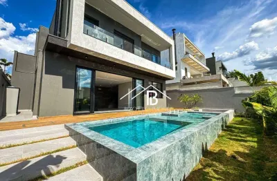 Casa alto padrão com 3 suítes e escritório à venda, 311 m² por r$ 3.600.000 - condomínio jardim vila paradiso - indaiatuba/sp
