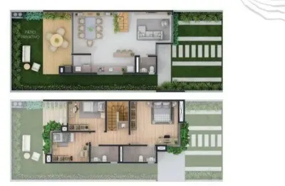 Casa com 3 dormitórios à venda, 136 m² - alphaville - gravataí/rs