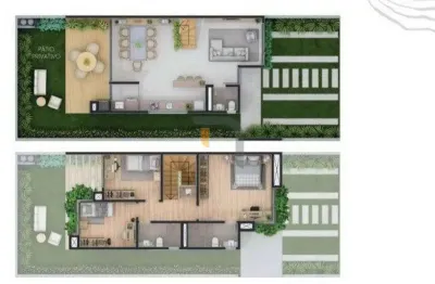 Casa com 3 dormitórios à venda, 136 m² - alphaville - gravataí/rs