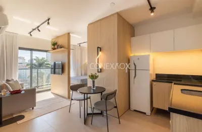 Apartamento com 1 quarto para alugar na rua maria monteiro, 536, cambuí, campinas, 39 m2 por r$ 4.500