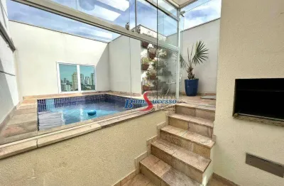 Cobertura com 3 dormitórios à venda, 183 m² por r$ 2.200.000,00 - tatuapé - são paulo/sp