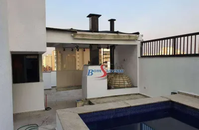 Cobertura com 4 dormitórios à venda, 300 m² por r$ 4.500.000,00 - jardim anália franco - são paulo/sp