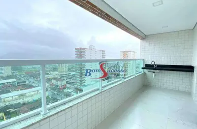 Apartamento com 2 dormitórios à venda, 89 m² por r$ 710.000,00 - vila caiçara - praia grande/sp