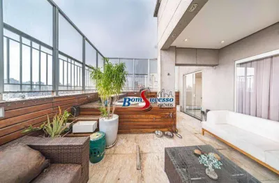 Cobertura com 3 dormitórios à venda, 181 m² por r$ 2.497.000,00 - jardim anália franco - são paulo/sp