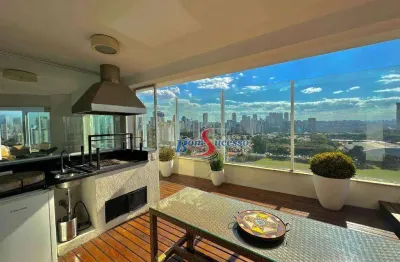 Cobertura com 4 dormitórios para alugar, 420 m² por r$ 52.109,16/mês - brooklin - são paulo/sp