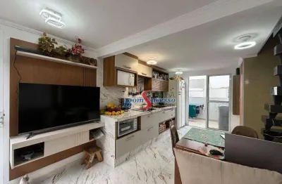 Apartamento duplex com 2 dormitórios, 45 m² - venda por r$ 500.000,00 ou aluguel por r$ 4.000,00/mês - chácara mafalda - são paulo/sp