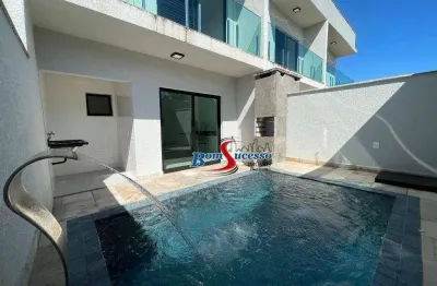 Sobrado com 2 dormitórios à venda, 100 m² por r$ 590.000,00 - cibratel ii - itanhaém/sp