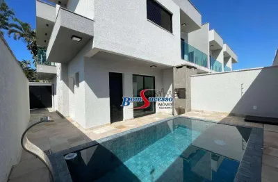 Sobrado com 2 dormitórios à venda, 120 m² por r$ 690.000,00 - cibratel ii - itanhaém/sp