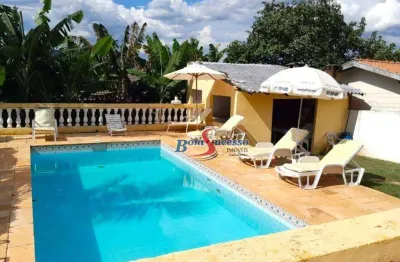 Chácara com 2 dormitórios à venda, 1047 m² por r$ 800.000 - jardim colonial - atibaia/sp