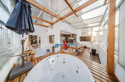 Cobertura com 4 dormitórios à venda, 181 m² por r$ 3.100.000 - jardim anália franco - são paulo/sp