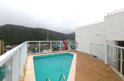 Cobertura com 3 dormitórios à venda, 162 m² por r$ 1.100.000 - jardim marina - mongaguá/sp