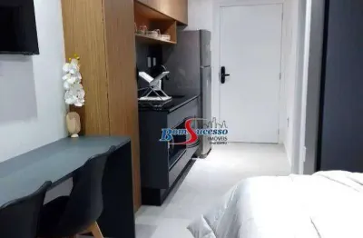 Studio com 1 dormitório para alugar, 25 m² por r$ 3.680/mês - jardim anália franco - são paulo/sp