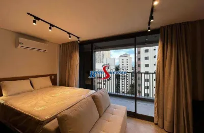 Studio com 1 dormitório para alugar, 34 m² por r$ 5.350,00/mês - tatuapé - são paulo/sp