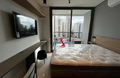 Studio com 1 dormitório para alugar, 20 m² por r$ 2.940/mês - tatuapé - são paulo/sp