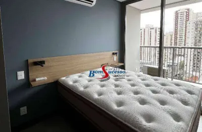 Studio com 1 dormitório para alugar, 25 m² por r$ 3.675/mês - tatuapé - são paulo/sp