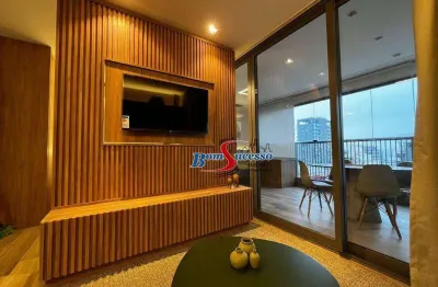 Studio com 1 dormitório para alugar, 41 m² por r$ 5.828/mês - tatuapé - são paulo/sp