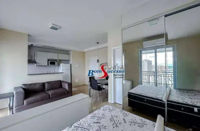 Studio com 1 dormitório para alugar, 40 m² por r$ 4.100,00/mês - jardim anália franco - são paulo/sp