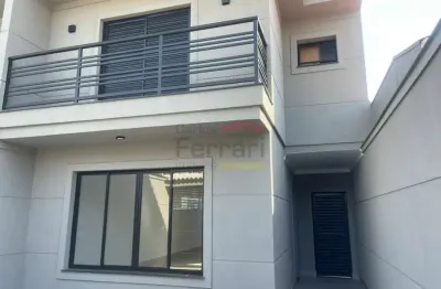 Sobrado á venda. novo, 3 dormitórios, 1 suíte, 2 vagas, jardim virginia bianca