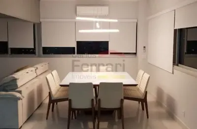 Apartamento duplex com 03 dormitórios, sendo 01 suíte, 02 vagas, mobiliado e com ar condicionado