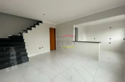 Novo sobrado 79m² parque são domingos, com 2 dormitórios, área gourmet com churrasqueira e 2 vagas