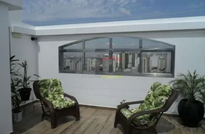 Cobertura no jardim sáo paulo com 130 m², 3 dormitorios e 2 vagas